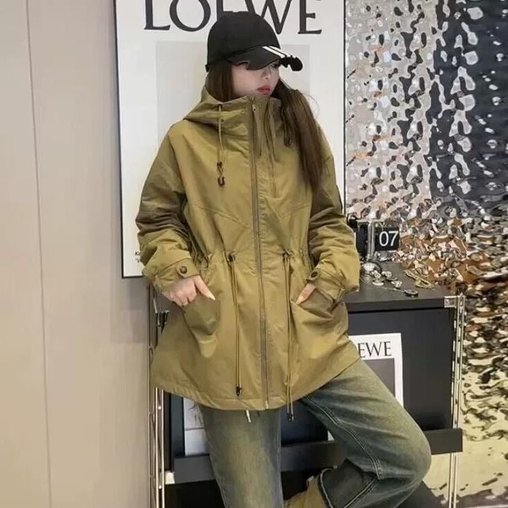 Hooded Stitching Jacket 2024 New Casual Chanel Style Slim Fit Age-Reducing European Baseball Jacket Jacket - Image 1